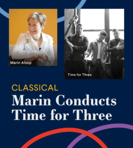 Marin Conducts Time for Three Image